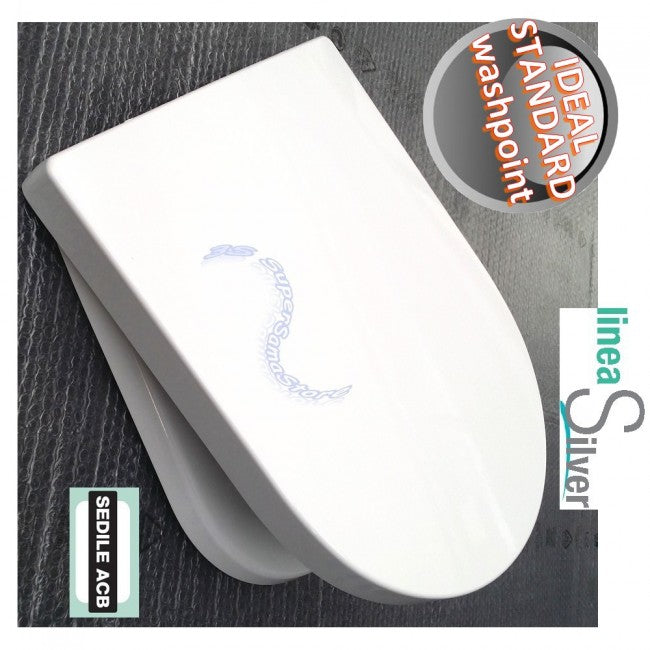 Abattant de toilette enveloppant thermodurcissable Ideal Standard WASHPOINT - ACB Ercos