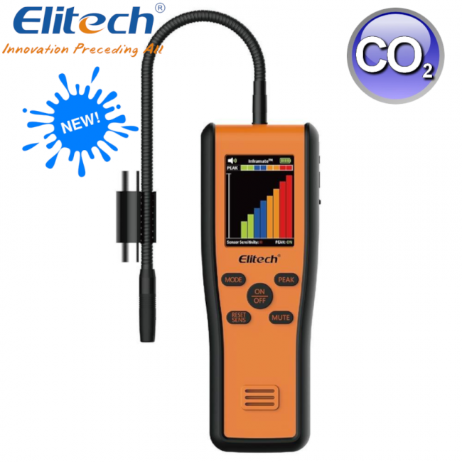 Elitech - Détecteur de fuites de dioxyde de carbone CO2