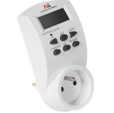 Programmateur de prise de minuterie numérique hebdomadaire Schuko