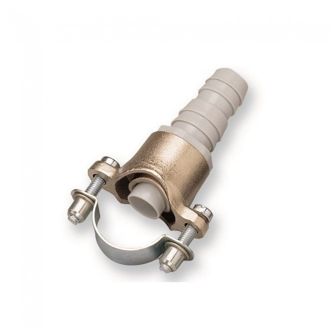 Sortie de machine d'évacuation en laiton, support de tuyau avec clapet anti-retour, tube de Ø 25 -32 mm