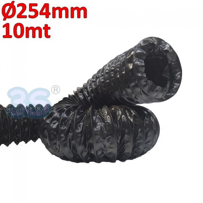 Gaine indéchirable en spirale d'acier harmonique noyée dans une couche de polyéthylène - Ø 254 mm, rouleau de 10 m