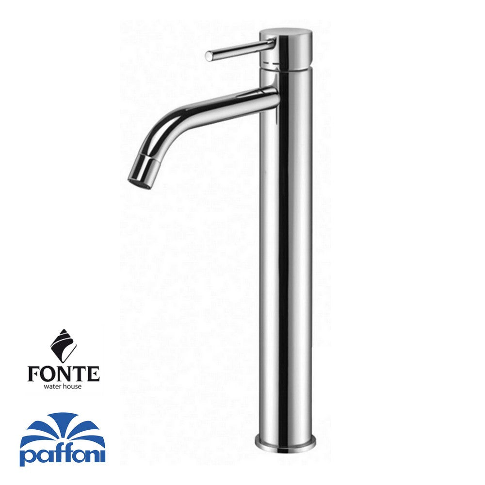 PAFFONI LIGHT EXTENDED BASIN MIXER FONTE LIG081 CR WITHOUT WASTE