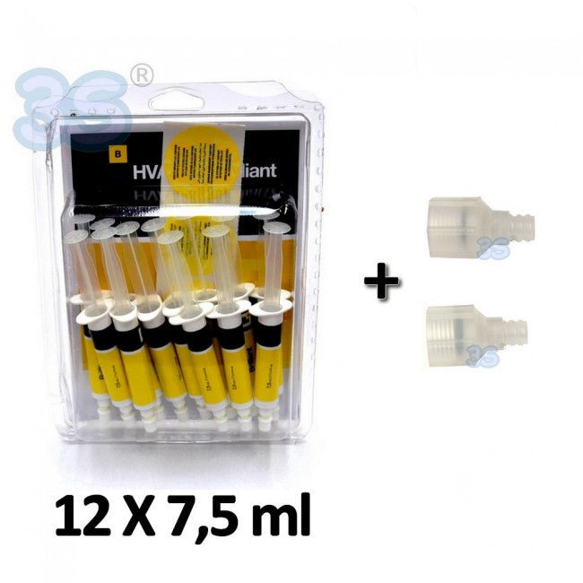 BRILLIANT U/V Dye for A/C systems - 12 x 7.5 ml doses with 1/4 & 5/16 SAE adapter