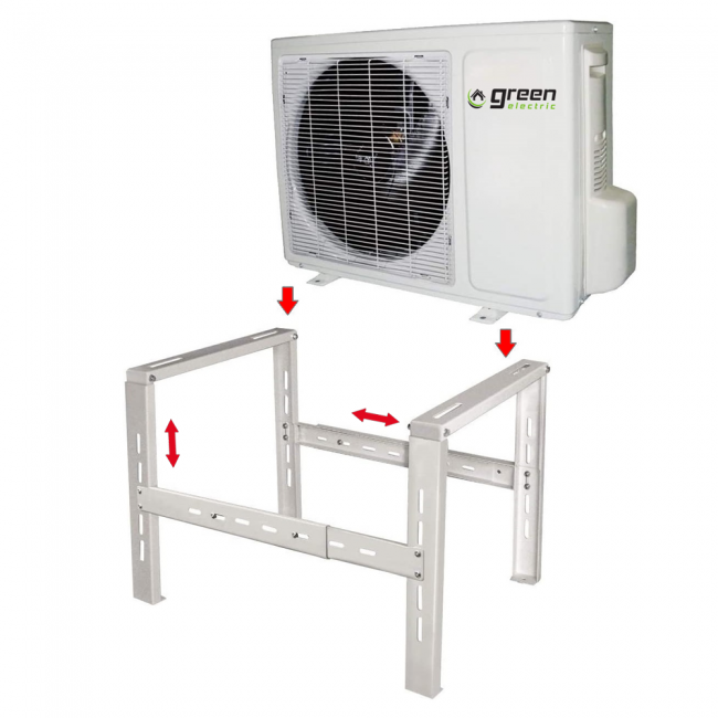 Support de sol télescopique pour climatiseurs - Support extensible