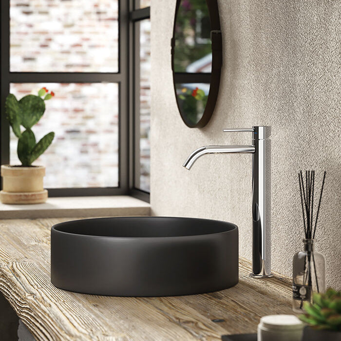 PAFFONI LIGHT EXTENDED BASIN MIXER FONTE LIG081 CR WITHOUT WASTE