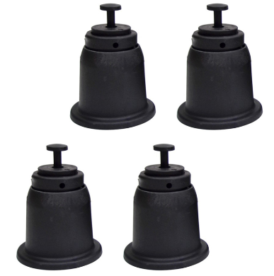 Lot de 4 supports de sol réglables en hauteur pour unités de climatisation extérieures