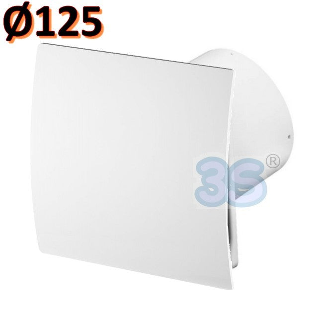 Ventilateur extracteur domestique Ø 125 mm - masque blanc