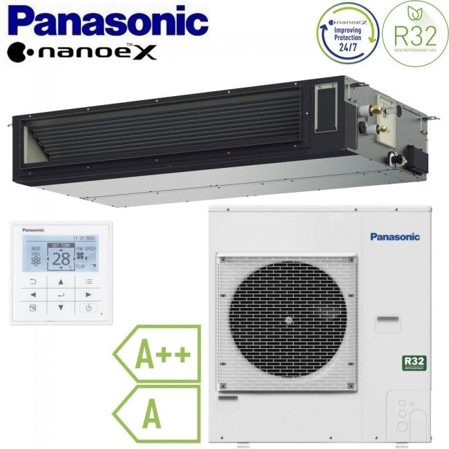 Climatiseur monobloc Panasonic 42 000 BTU 12,5 kW R32 A++ - nouvelle ligne flexible pour installation horizontale ou verticale