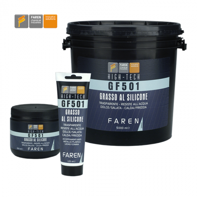 Graisse silicone transparente Faren GF501, tube de 125 ml