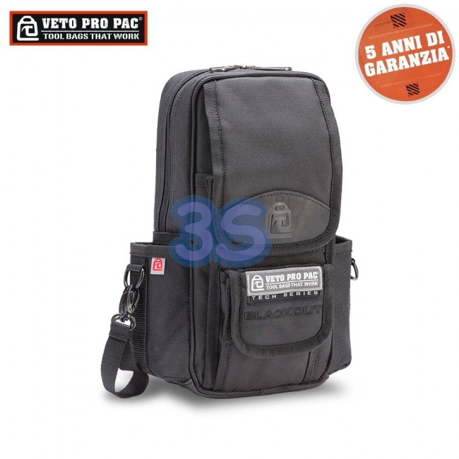 Pochette à outils à clip VETO PRO PAC MB2 BLACKOUT - 10 poches - AX3577