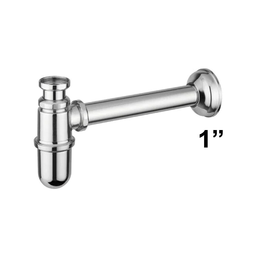 Siphon de lavabo en laiton chromé 1" - Giacomini