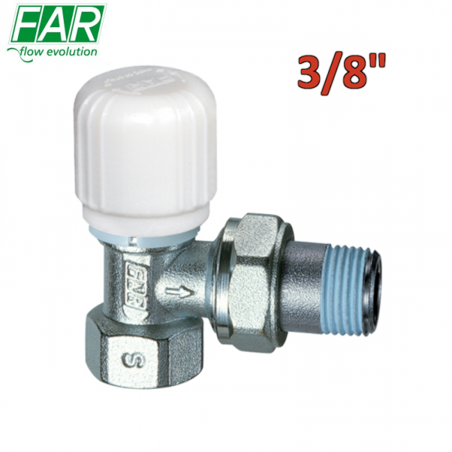 1620 - Robinet d'angle thermostatique 3/8'' avec raccord en fer - FAR