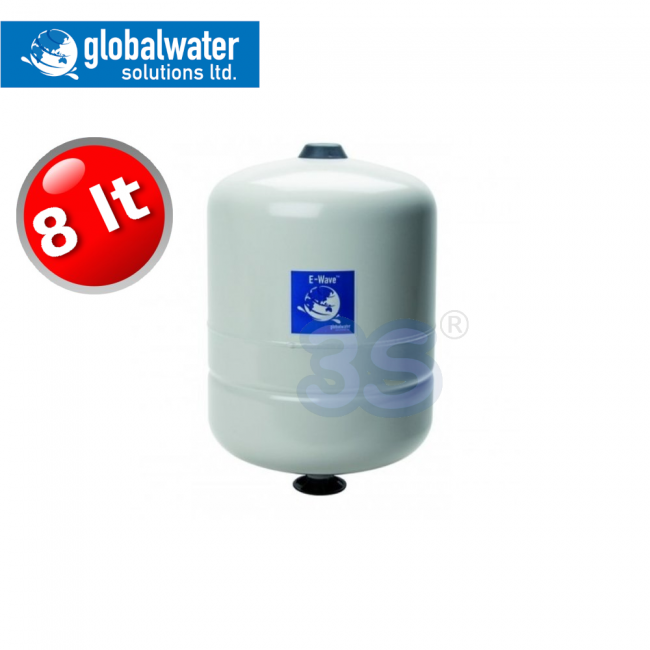 Vase d'expansion de 8 L - 3/4'' pour autoclave sanitaire et chauffant avec membrane d'eau fixe