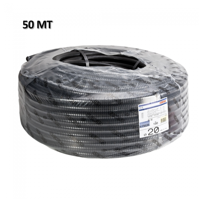 Tube ondulé noir GEWISS Ø 25 mm - bobine de 50 m