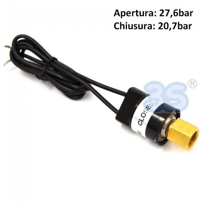 Pressostat à cartouche, raccord SAE 1/4", haute pression 27,6 - 20,7 bar