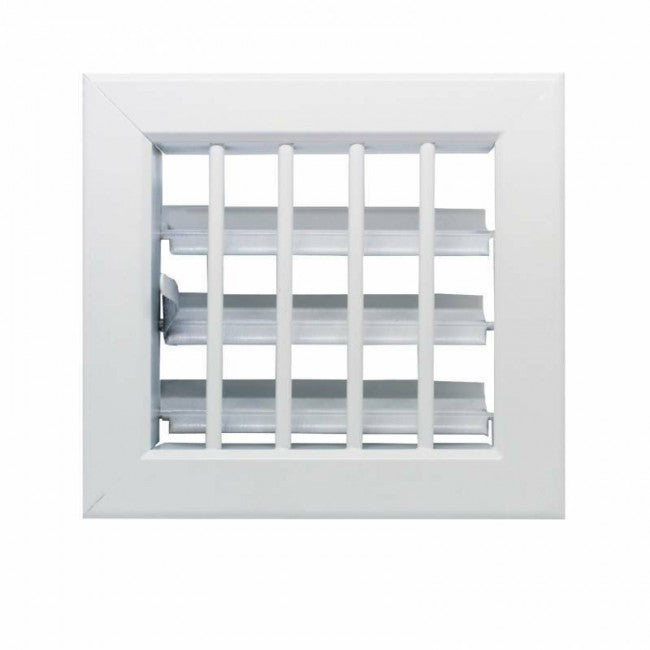 14x13cm white adjustable air vent for chimney with damper