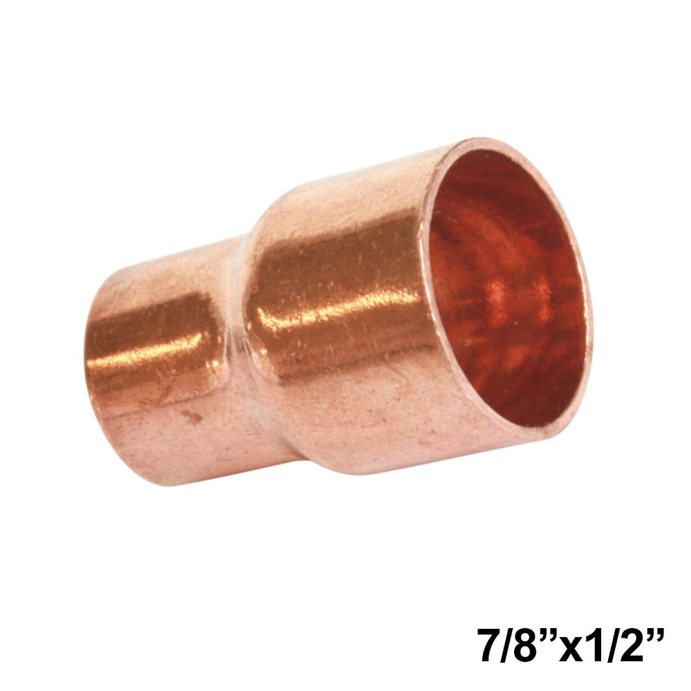 7/8'' male x 1/2'' female copper solder reducing fitting