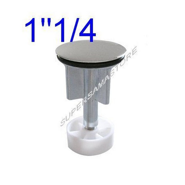 Bouchon de vidange chromé 1'' 1/4" à clapet - Ø 39 mm