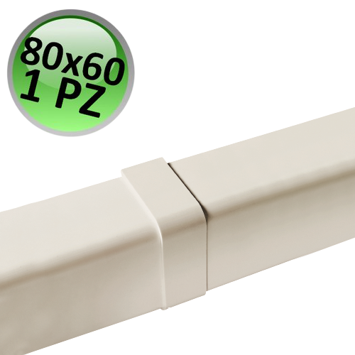 Joint de recouvrement pour profilé 80x60 mm - 1 pièce