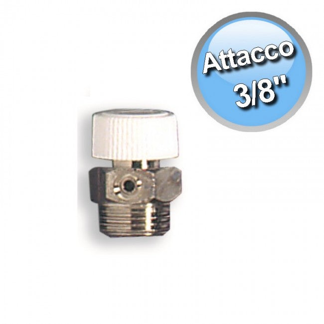 Valve de purge d'air de radiateur avec volant en plastique de 3/8".