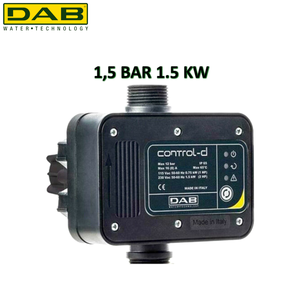 CONTRÔLE - D 1,5 BAR 1,5 KW Dispositif de contrôle et de surveillance de pompe électrique - DAB 60180508
