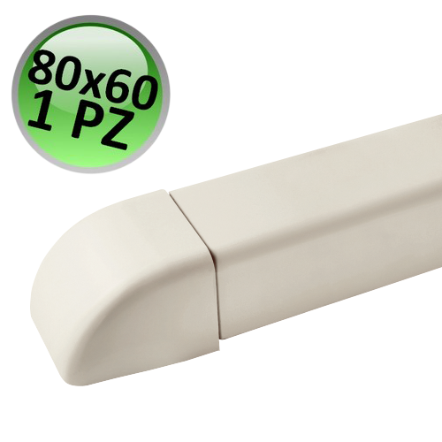 Embout pour conduit 80x60 mm - 1 pièce