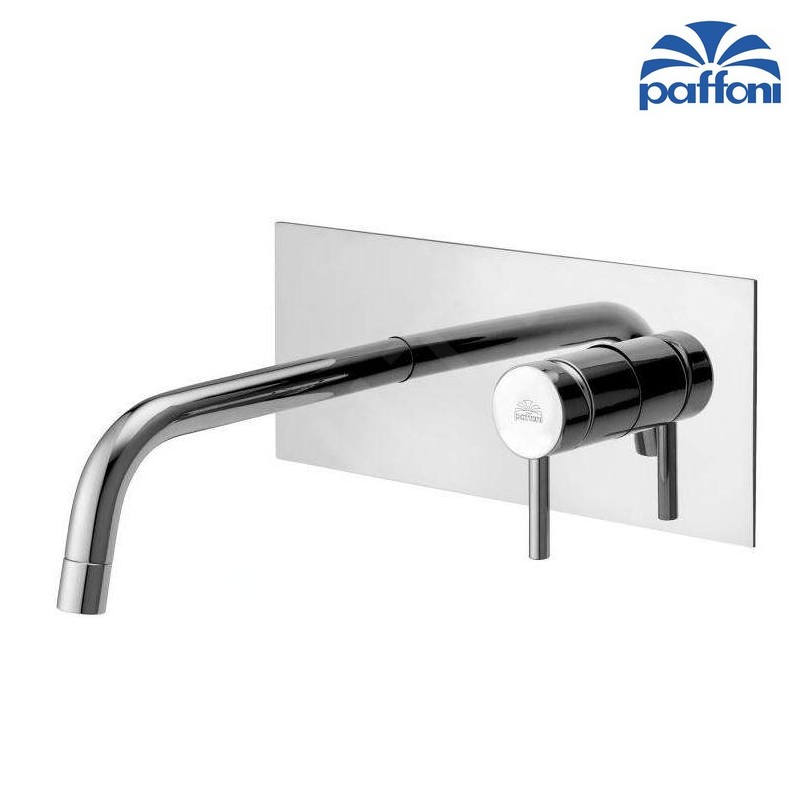 Paffoni Light LIG105 CR Built-in Basin Mixer with Rectangular Plate