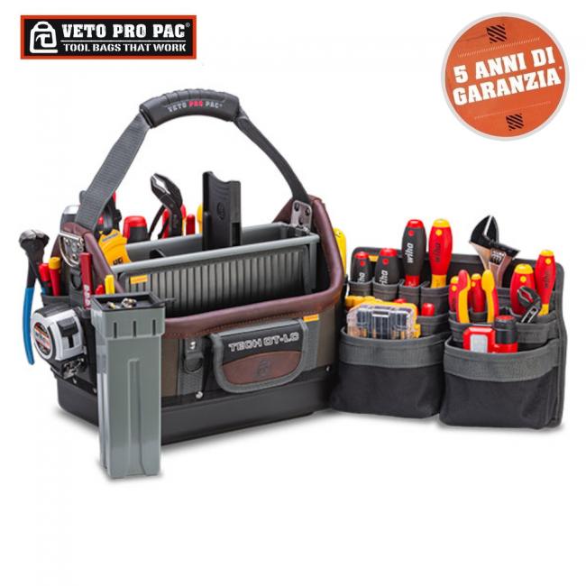 Grande sacoche à outils ouverte pour techniciens VETO PRO PAC PACH OT-LC
