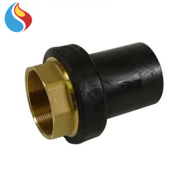 Fitting Ø 32 x 1'' brass female threaded right-angle transition rod