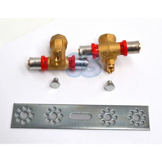 Support déporté et raccords pour lavabo et bidet Ø 16 - multicouche à emboîter