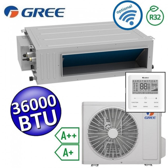 Climatiseur monobloc Gree R32 36 000 BTU A++ A+ avec commande U-MATCH 6 incluse et Wi-Fi intégré
