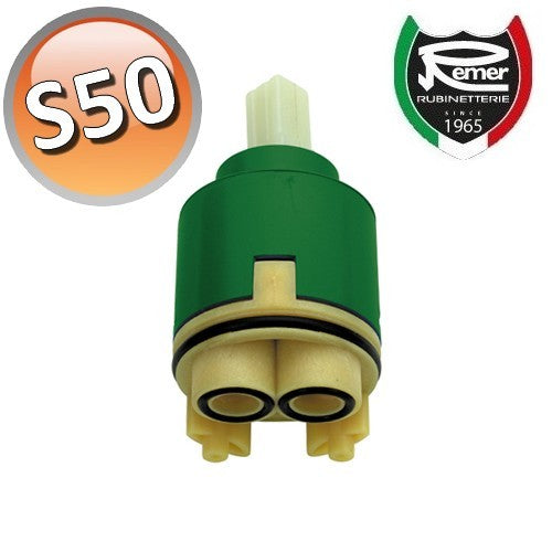 Cartouche de remplacement S50 pour mitigeurs de lavabo, bidet et baignoire REMER Ø 40 mm