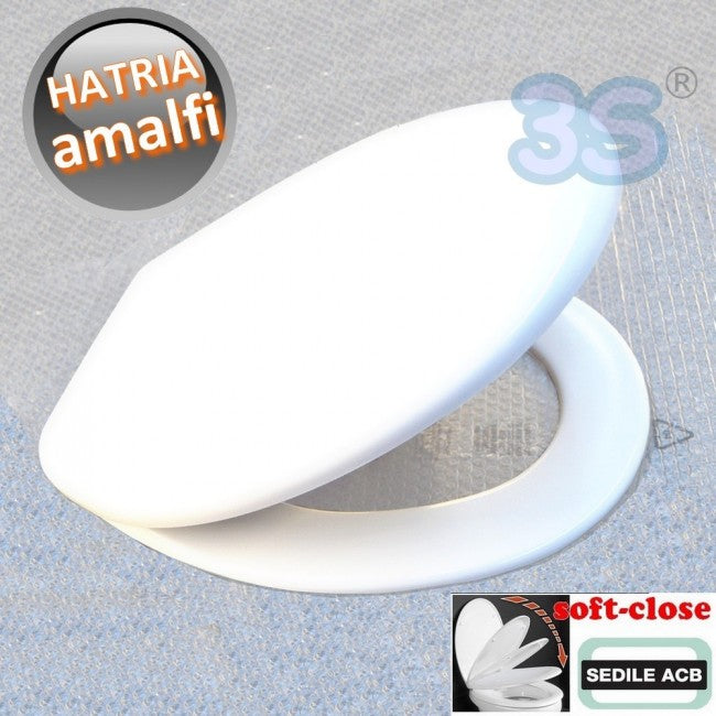 Abattant de toilette thermodurcissable à fermeture amortie AMALFI Hatria - ACB Ercos