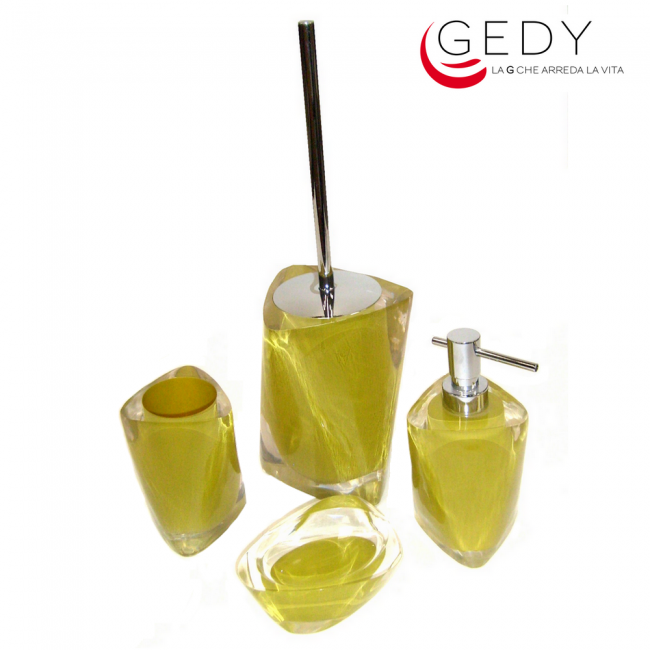 Complete set of 4 TWIST pieces in avocado green