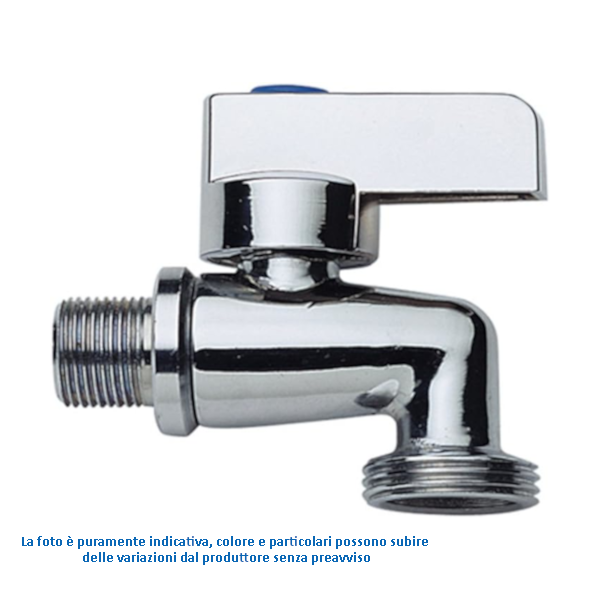 Robinet de machine à laver Rallongeto Ball 1/2'' x 3/4'' chromé