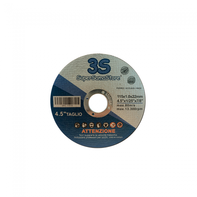 Disque à tronçonner, meule en acier inoxydable, acier au carbone, fonte Ø 115 x 1 x 22,23 mm pour outils flexibles