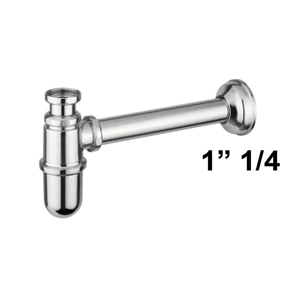 Siphon de lavabo Giacomini 1,5" en laiton chromé