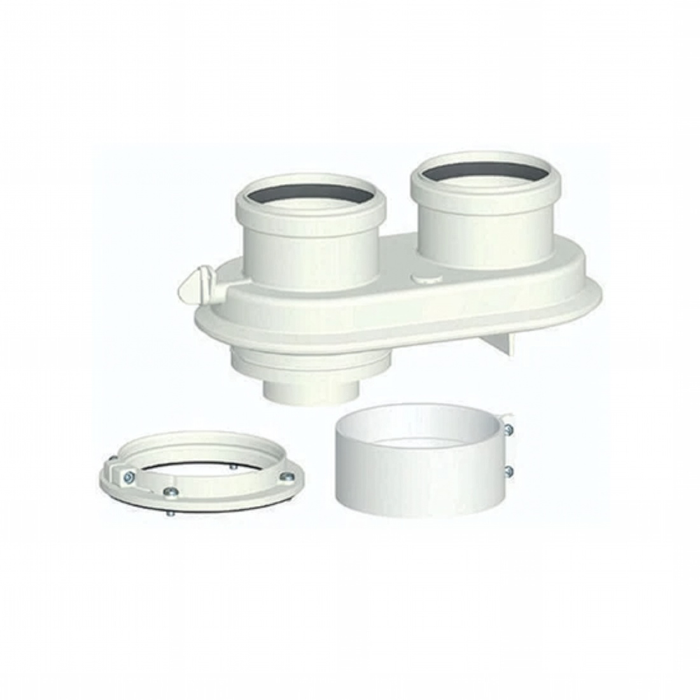 Universal manifold Ø 80 compatible with 43 brands of condensing boilers