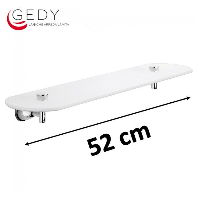 Shelf 52 cm frosted glass shelf - GENZIANA GEDY