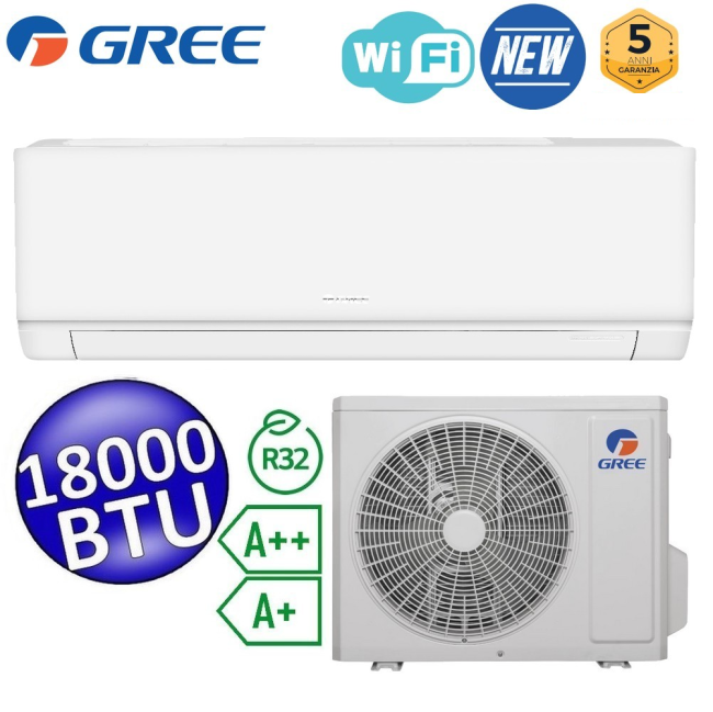 Climatiseur simple GREE COSMO 18000 BTU A++/A+ WiFi Inverter