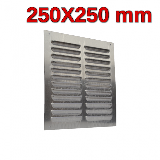 Grille de ventilation carrée en aluminium de 25 x 25 cm