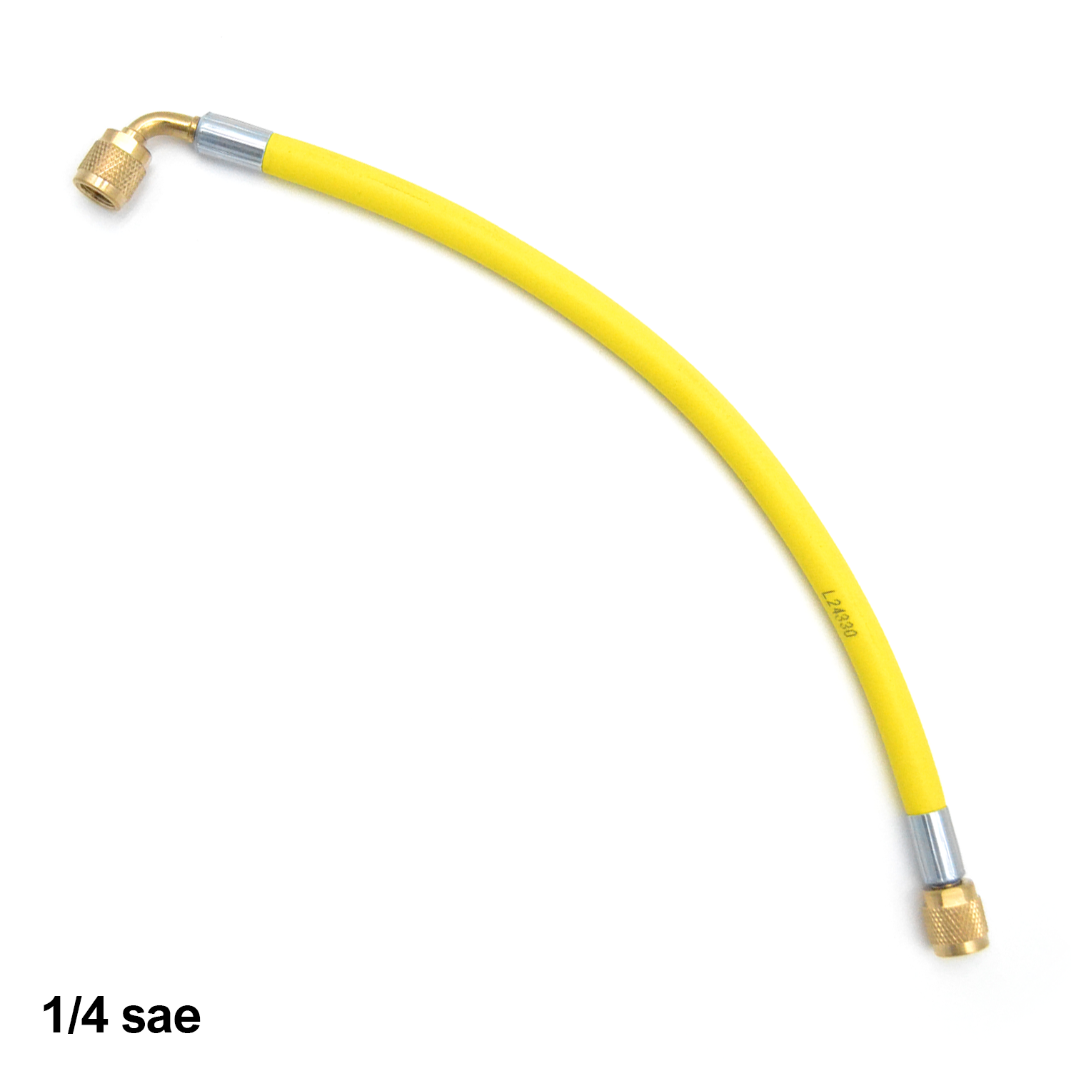 Tuyau flexible 300 mm - 1/4 SAE pour climatisation frigorifique