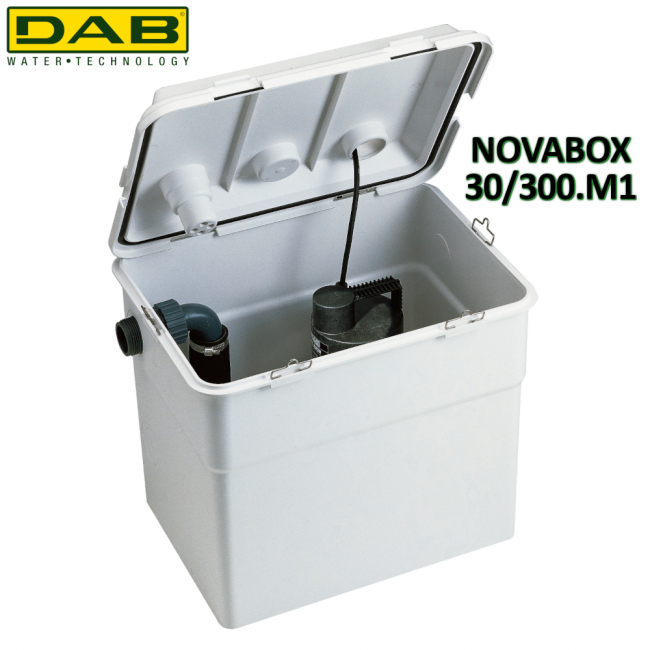 Station de collecte et de relevage automatique - DAB NOVABOX 30/300.1M - pour le drainage des eaux usées