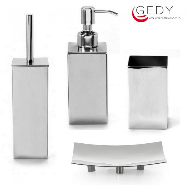 Ensemble de 4 accessoires Nemesia GEDY - en acier inoxydable