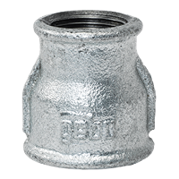 Manchon de réduction F-F 1'' x 1/2'' en fonte malléable galvanisée