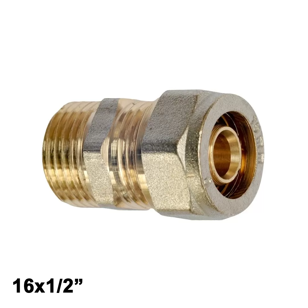 Vis multicouche - Raccord fileté mâle droit 16 x 1/2