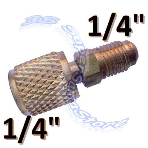 Raccord pivotant droit 1/4'' SAE M-F avec pivot et goupille de pression