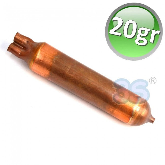 Copper drier filter 20 g molecular sieve - for refrigeration circuit
