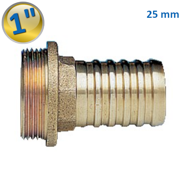 H0523 - Raccord de tuyau sablé de type Rome 1" x 25 mm. - Enolgas