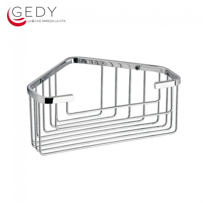 Wire corner soap dish - stainless steel - GEDY 2483